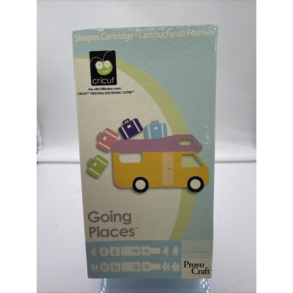 Cricut Shapes Cartridge Set GOING PLACES Sealed Travel 2006 Vacation BRAND NEW